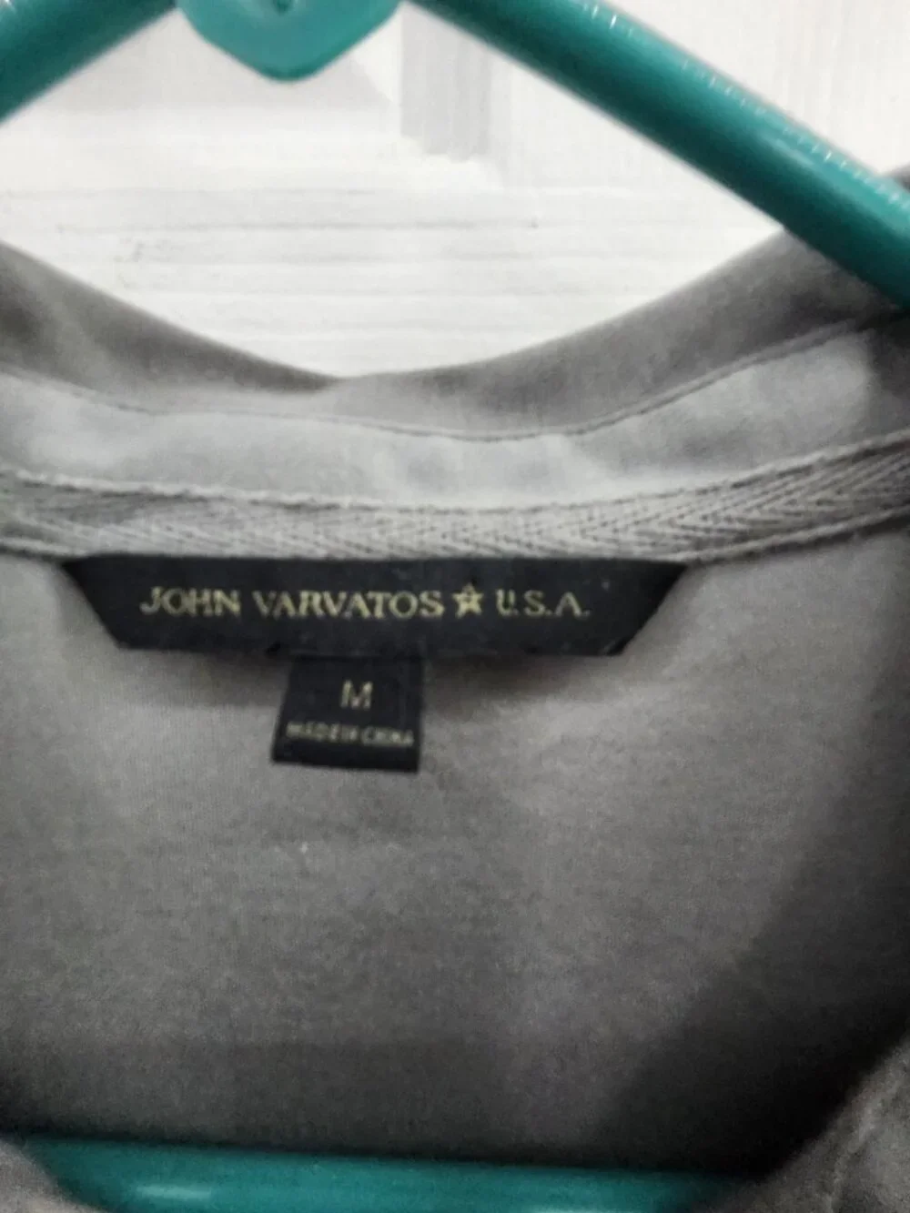 John Varvatos Gray Polo shirt M - Picture 3 of 6